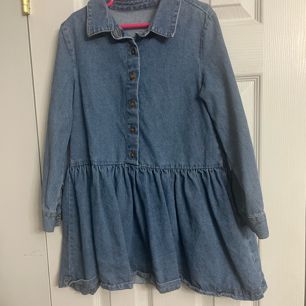 Denim Button-Up Dress